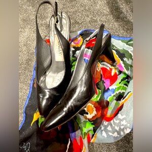 Bally vintage leather sling back shoes